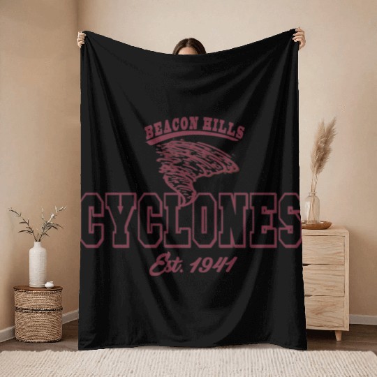 Beacon Hills Cyclones Team Spirit Throw Blankets
