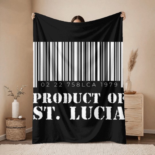 Product of St. Lucia (White) Throw Blankets