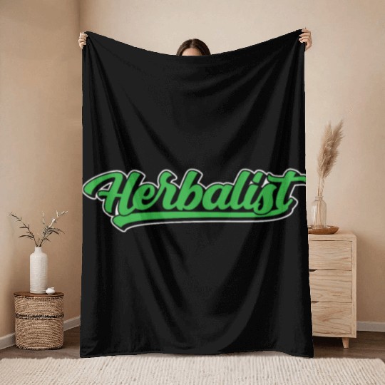 Herbalist Herbalism Gardening Herbs Herb Throw Blankets