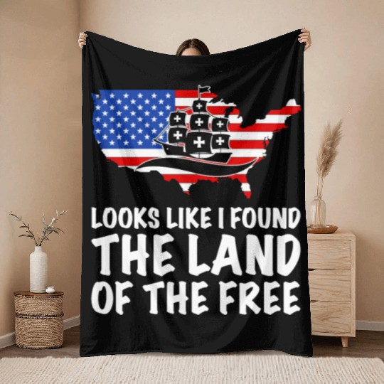 Columbus Day 1492 Throw Blankets