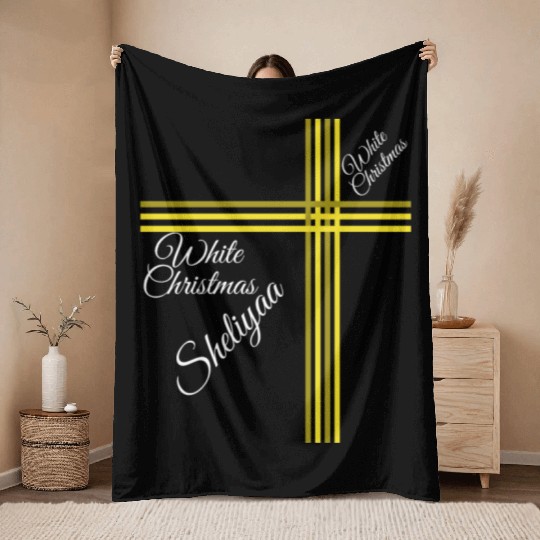 White Christmas Sheliyaa Throw Blankets