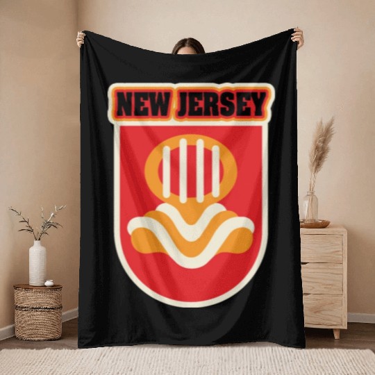 US States NEW JERSEY Throw Blankets