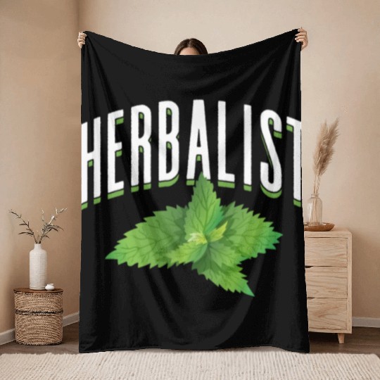 Herbalist Herb Herbalism Herbs Gardening Throw Blankets