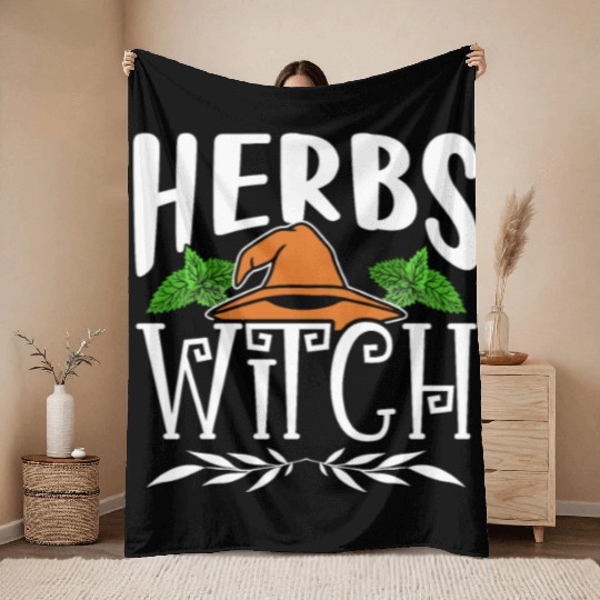 Herbs Witch Herbalism Herbalist Herb Gardening Throw Blankets