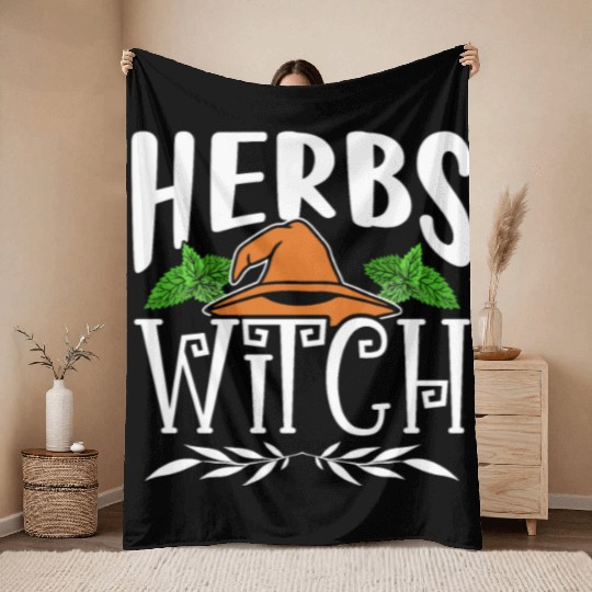 Herbs Witch Herbalism Herbalist Herb Gardening Throw Blankets