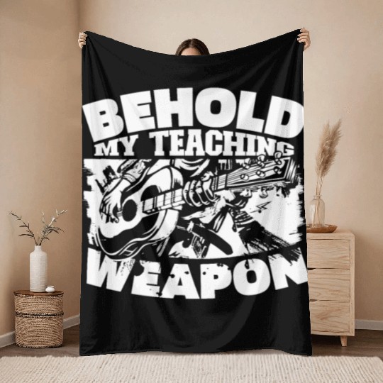 Music Teacher Throw Blankets