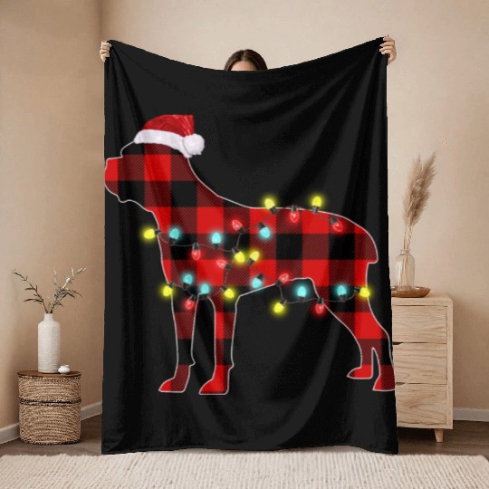 Cane Corso Christmas Dog Lover Pajamasa Throw Blankets