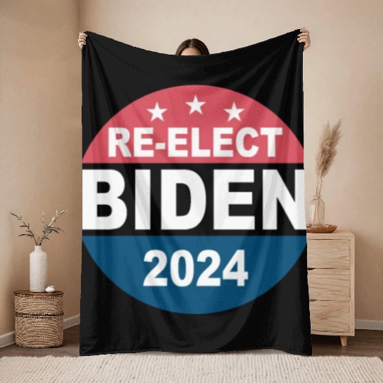 Re-Elect Joe Biden 2024 Democrats Throw Blankets