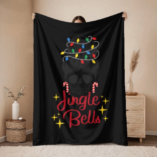 Jingle Bells Throw Blankets