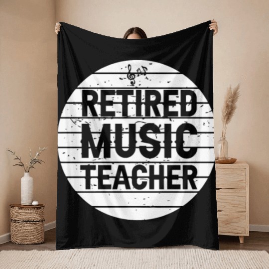 Music Teacher Throw Blankets