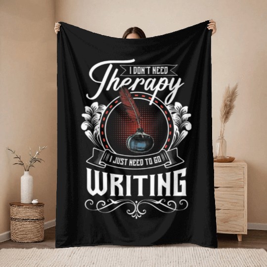 Book Writing Writer Reading Throw Blankets