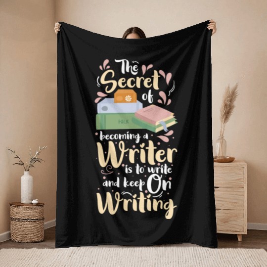 Writer Journalist Author Throw Blankets