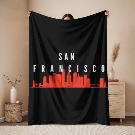 San Francisco pride Throw Blankets