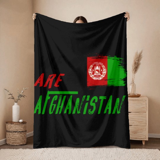 We are Afghanistan Throw Blankets