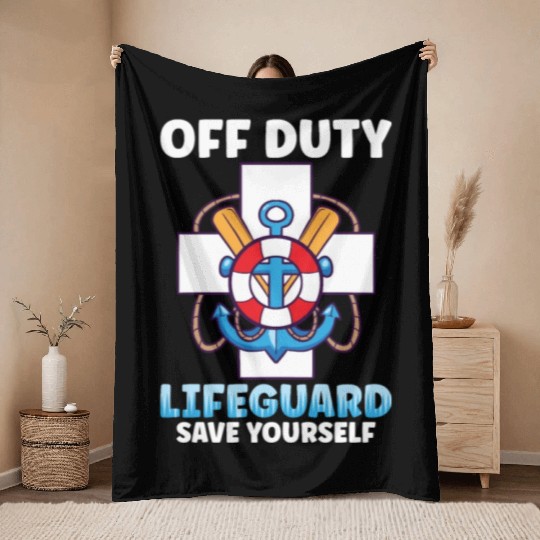 Swimmer Scuba Diving Lifeguard Water Sport Throw Blankets
