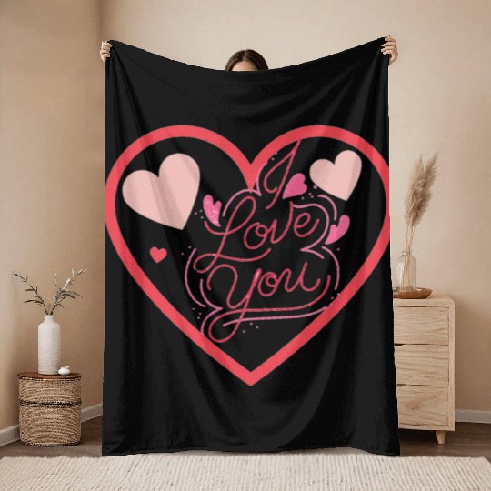 I love you Throw Blankets