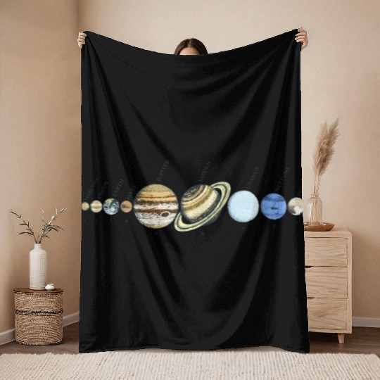 Solar System Astrophysic Planets, Solar System Throw Blankets