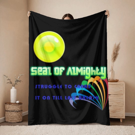 SEAL OF ALMIGHTY Throw Blankets