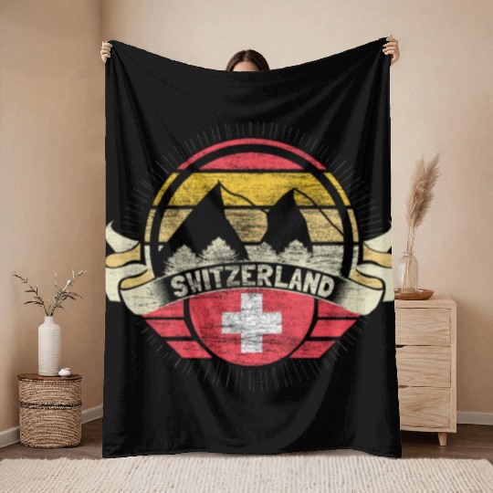 Switzerland Neutrality Gift Idea Throw Blankets