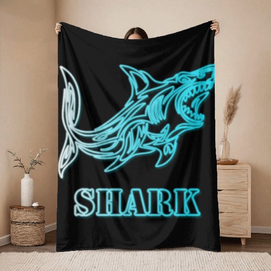 shark Throw Blankets