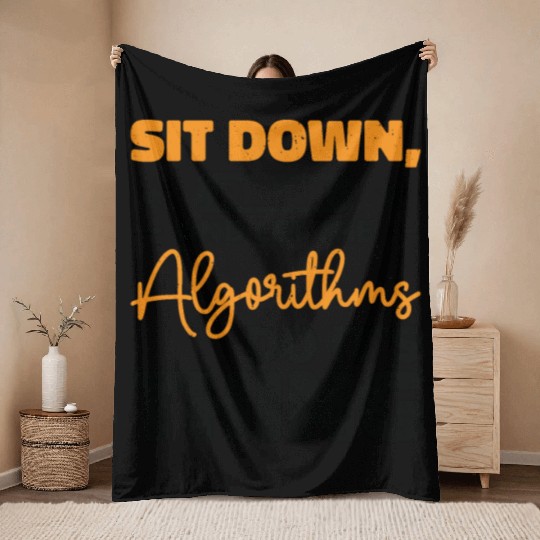 Computer Algorithm Programmer Artificial Throw Blankets