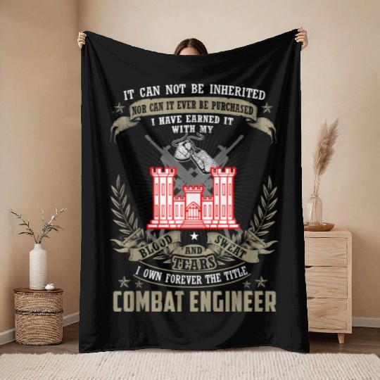 It Cannot Be Inherited | Purchased Combat Engineer Throw Blankets