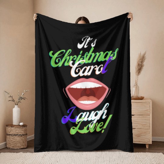 Christmas Carol Gift And T- Throw Blankets Shop Now.