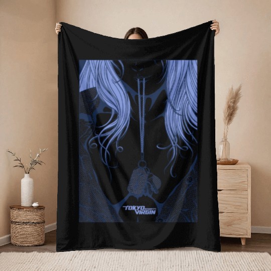 Tokyo First Timer Throw Blankets