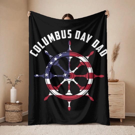 Columbus Day 1492 Throw Blankets