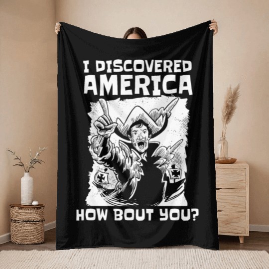 Columbus Day 1492 Throw Blankets