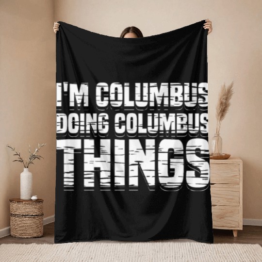 Columbus Day 1492 Throw Blankets