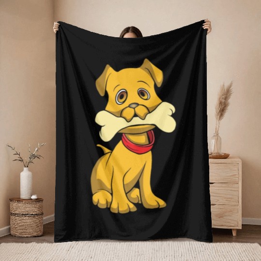 Golden Retriever Cute Puppy Dog Pet Lover Gifts Throw Blankets
