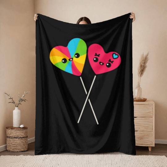 You Are My Candy Crush Throw Blankets