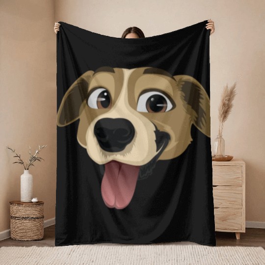 Golden Retriever Happy Dog Owners Pet Lover Gifts Throw Blankets