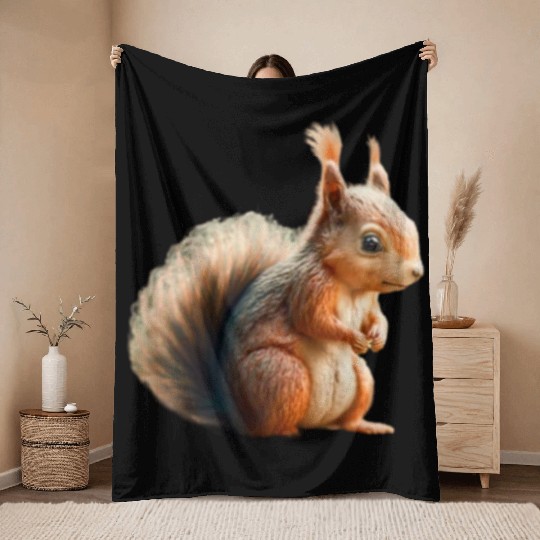 squirrel 7627788 prev ui Throw Blankets