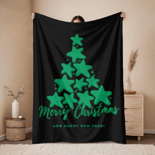 Tree Christmas Throw Blankets