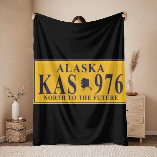 Alaska Throw Blankets Men's Women Children USA North Pole