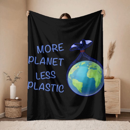 More Planet Less Plastic Eco Friendly Throw Blankets
