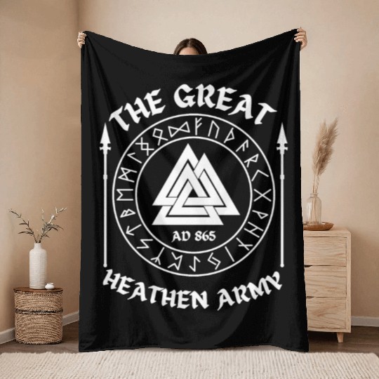 THE GREAT HEATHEN ARMY AD865-ENGLAND Throw Blankets