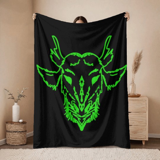 Tauren Green Throw Blankets