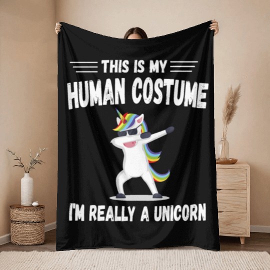 Amazon.com: This Is My Human Costume I'm Really A Throw Blankets
