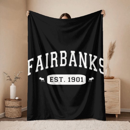 Alaska Gift USA Natur Bär Denali Grizzly Wald Throw Blankets