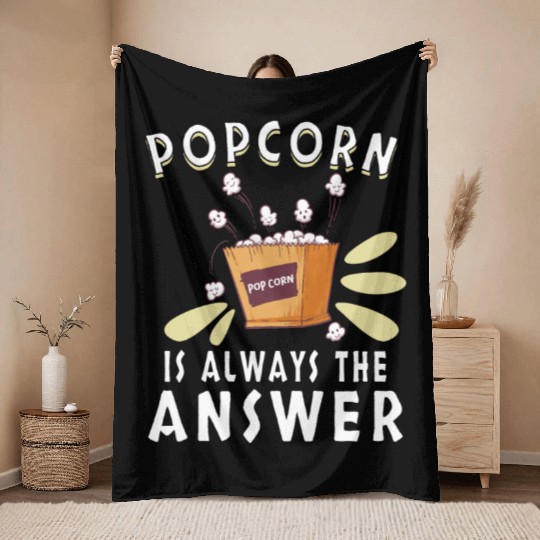 Movie Watching Cinema Popcorn Binge Watching Throw Blankets