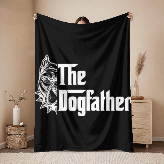 The Dogfather Throw Blankets