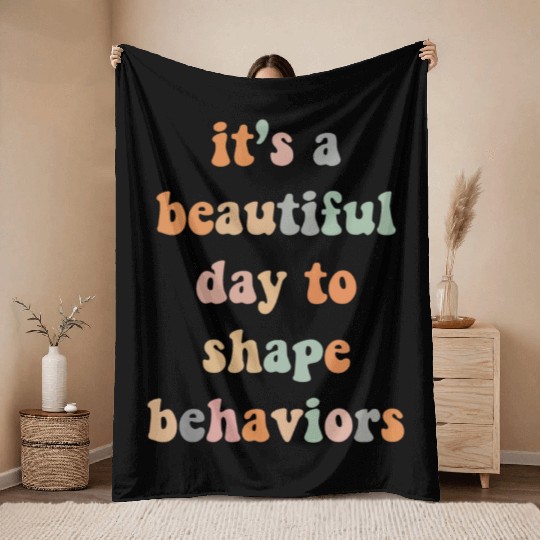 Beautiful Day Behavioral Shape Behaviors Throw Blankets