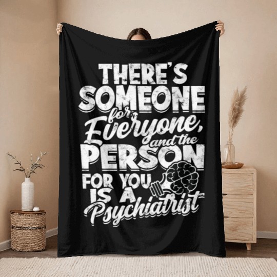 Psychiatrist Psychology Therapist Psychologist Throw Blankets