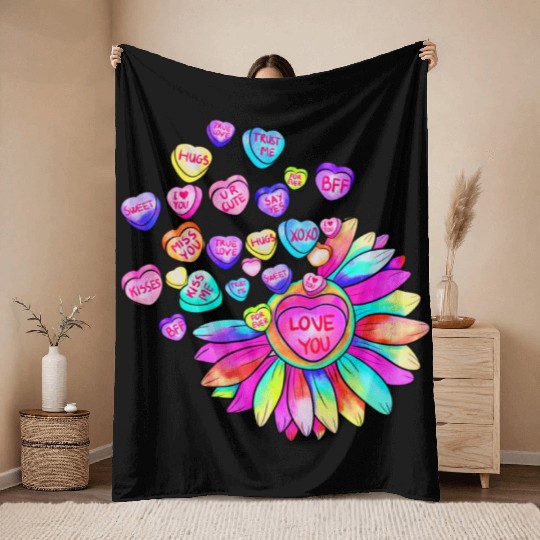 saint valentine s day Throw Blankets