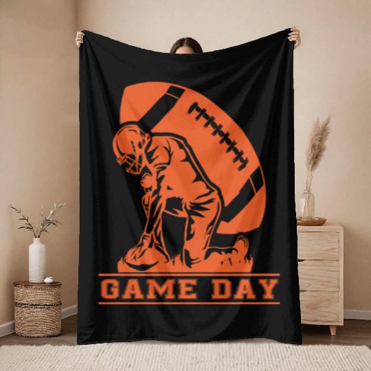Game Day Football 2023 Throw Blankets