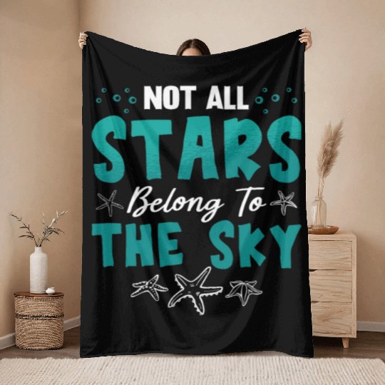 Marine Biology Not All Stars Belong To Marine Life Throw Blankets