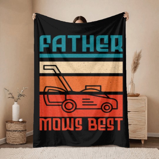 Gardening Plants Gardener lawn mowing Leaf Blower Throw Blankets